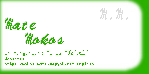 mate mokos business card